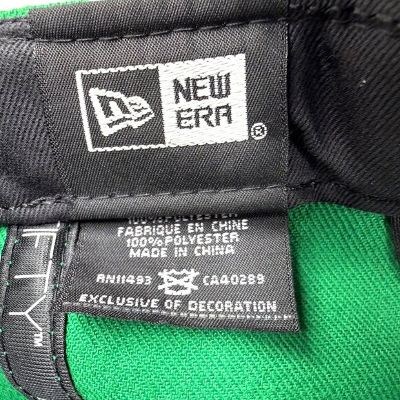 New Era 9Fifty Boston Celtics Green Snapback Hat Adjustable Cap Mens NBL - Picture 6 of 13